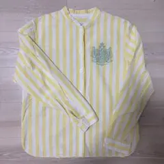 MAISON KITSUNÉ ストライプシャツ イエロー 36のサムネイル
