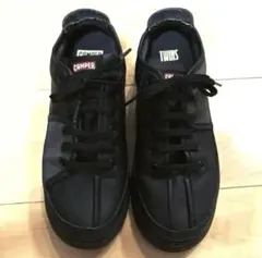 CAMPER カンペール Twins 24レザースニーカー 本革 ブラック38