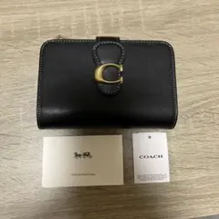 チ*つ様 【大人気商品】COACH コーチ タビーミディアムウォレット　黒色