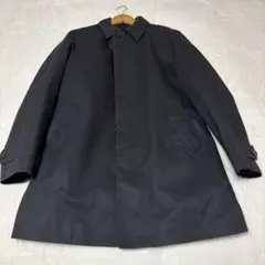 【美品】冬物UNITED ARROWS ステンカラーコート黒裏地ライナー