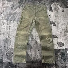 Carhartt ダブルニー 極上フェード ペンキ 縦落ち 超ロングレングス 
