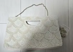 ellerie パールビーズ パーティーバッグ クラッチバッグ