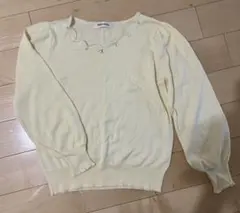 ミッシュマッシュ レモンイエロー ニット
