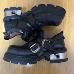 newrock 厚底ロングブーツ スペイン製 36 ブラック レア newrock 厚底ロングブーツ スペイン製 36 ブラック レア - メルカリ