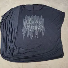 DKNY JEANS ビーズ装飾 黒 Tシャツ VISCOSE100%のサムネイル