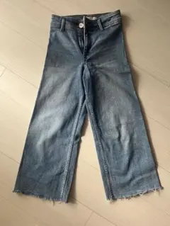 ZARA ライトブルー ワイドレッグパンツ サイズ9