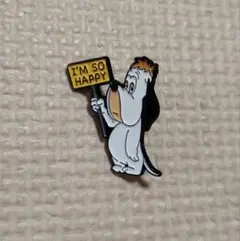 Droopy ドルーピー ピンバッジ I'M SO HAPPY