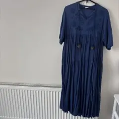 TSUHARU ツハル 森柄総刺繍 キャミワンピース モカ グレー サマンサ