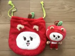 超美品✨TXT プルバトゥ バムグッ　ボムギュ　ポーチ　ぬいぐるみ　3Dシール