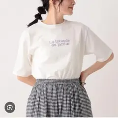 Afternoon Tea プリントTシャツ オフホワイト MからL 綿100のサムネイル