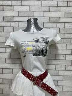 ラメ グランジ 英字 プリント 平成 ピチt y2k マクブリング