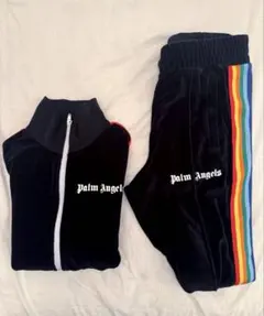 Palm Angels レインボーライン ベロアトラックセットアップのサムネイル