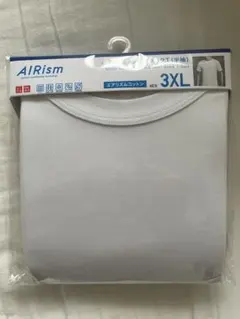 UNIQLO AIRism コットンクルーネックT(半袖) 3XL 〔ホワイト〕