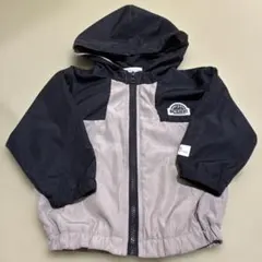 フード付きパーカー 95 ブラック 子ども服