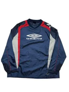 UMBRO 銀タグ 90s ナイロンプルオーバー ピステ　ハニカム　XL