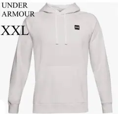 アンダーアーマー 裏フリース パーカー XXL 大きいサイズ 白 新品 裏起毛