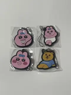 おぱんちゅうさぎ ラバーストラップ 4個セット