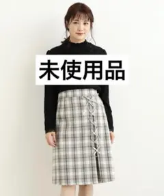 MAJESTIC LEGON レースアップフレアースカートのサムネイル