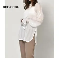 RETRO GIRL（レトロガール）シアーチュニックブラウス FREE