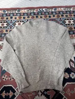 希少カラー】L.L.Bean ベージュ クルーネックセーター Ｌ