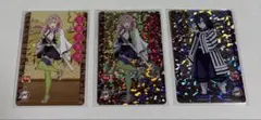 鬼滅の刃　蜜璃＆ 伊黒　すき家　コラボオリジナルホロカード　3点セット