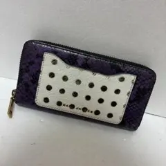 Marc Jacobs パイソン柄 長財布 紫のサムネイル