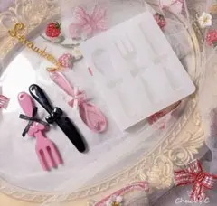 食器シリコンモールド 3種類　デコレーション　レンジ　キーホルダー　装飾　パーツ