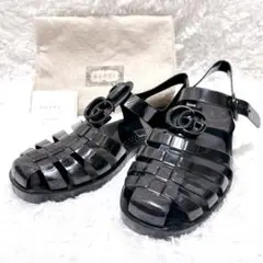 Japo　GUCCI GG キャットヘッド　ラバー　グルカサンダル Japo GUCCI GG キャットヘッド ラバー グルカサンダル GUCCI