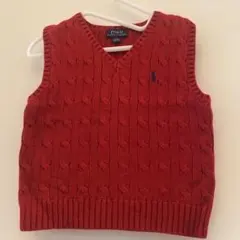 Polo Ralph Lauren レッド Vネック ベスト