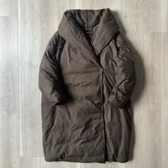 美品＊mizuiro ind ドレープダウンコート 茶色 ブラウン ロング