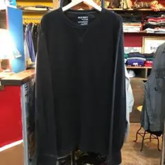 アメリカ古着 old navy カットソー ロンT 無地 ブラック XL