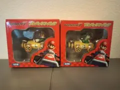マリオカート7 プルバックフィギュアセット ヨッシー　ルイージ