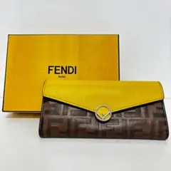 FENDI 長財布 エンボス加工 FFロゴ 正規品 - メルカリ
