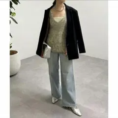 SHENERY 起毛アシンメトリーニット