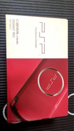 極美品　PSP3000本体 レッド + ケース