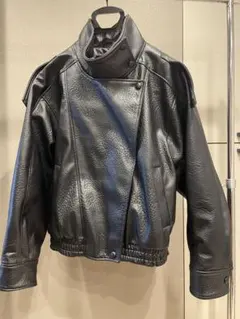 完売品 ZARA YSL スタンドレザージャケット XL