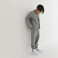 branches b.＋A 金子綾　ジョガーパンツ　杢グレー　110㎝