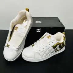 DC SHOES ホワイト ゴールド スニーカー 26cmのサムネイル