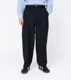 ノースフェイスパープルレーベル ポリエステル ウール ワイドパンツ30 黒