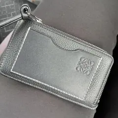 LOEWE ブラック レザー ジップカードケースのサムネイル