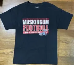 Champion MUSKINGUM FOOTBALL Tシャツ M ブラック