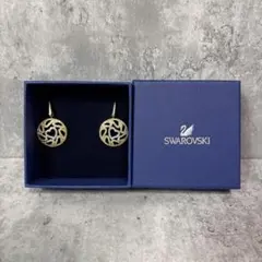 SWAROVSKI 美品　スワロフスキー　かわいいハートピアスのサムネイル