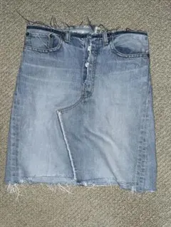 マディソンブルー デニムスカート　 ダメージ加工