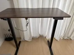 引取限定 CubiCubi 電動昇降デスク 160×60cm ウォルナット - メルカリ