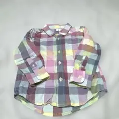 GAP チェック柄 長袖シャツ 2yers