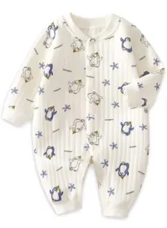 新品　ベビー服 ロンパース 新生児服 綿前開き 長袖 66cm(3-6ヶ月)