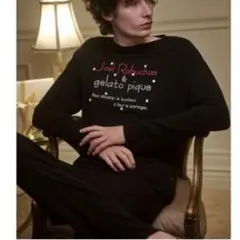 新品JOEL ROBUCHON ドット　ワンポイントロンT ジェラートピケ