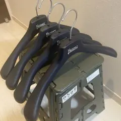 HERNO 黒 プラスチックハンガー 4本セット