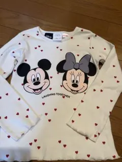 Disney ミッキー ミニー 長袖カットソー 110cm