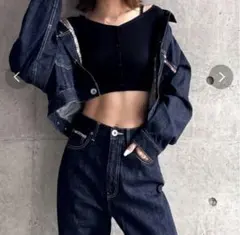 【新品未使用】GYDA GYDIESセルビッチデニムGジャン